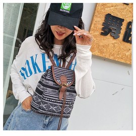 Backpack Bohemian Casual Rucksack Vintage Travel Small Bags for Shopping Dating Party Holiday Travel Outdoor