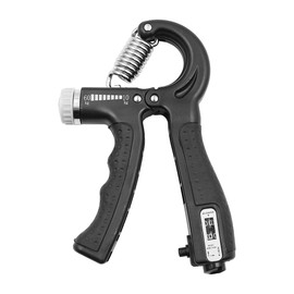 NUZAMAS Hand Grips Strengthener Counting Grip Strength Device Adjustable Hand Gripper Hand Strengthener with 5-60KG Adjustable Resistance Forearm Strengthener Black