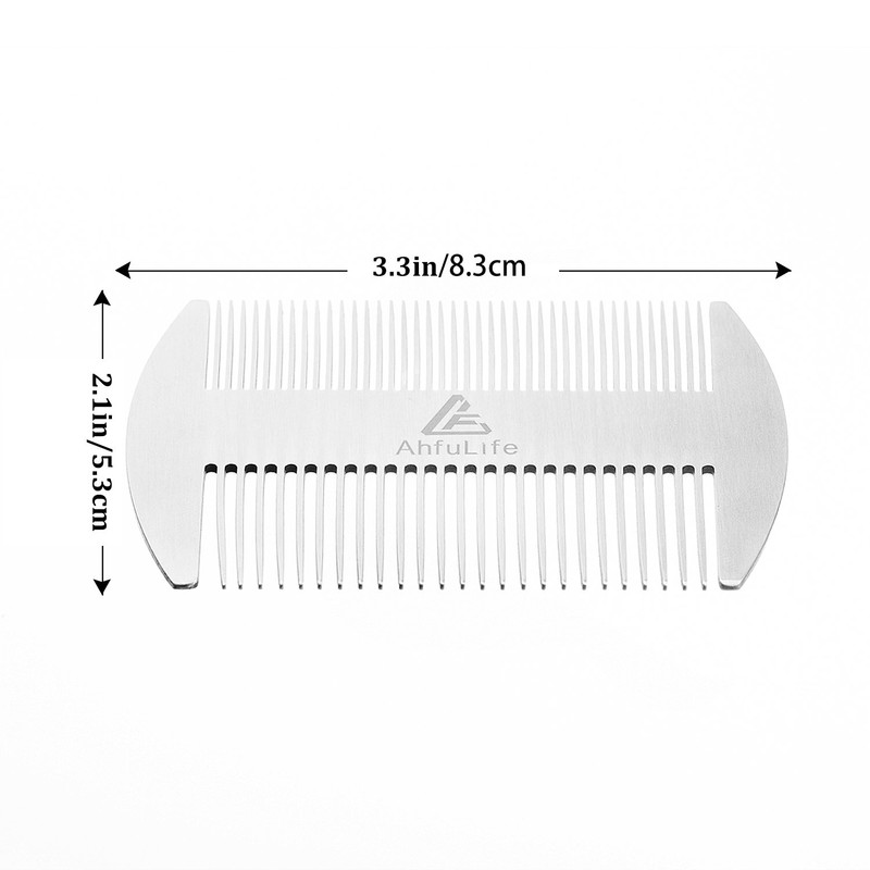 Metal Hair&Beard Comb - AhfuLife® EDC Credit Card Size Comb