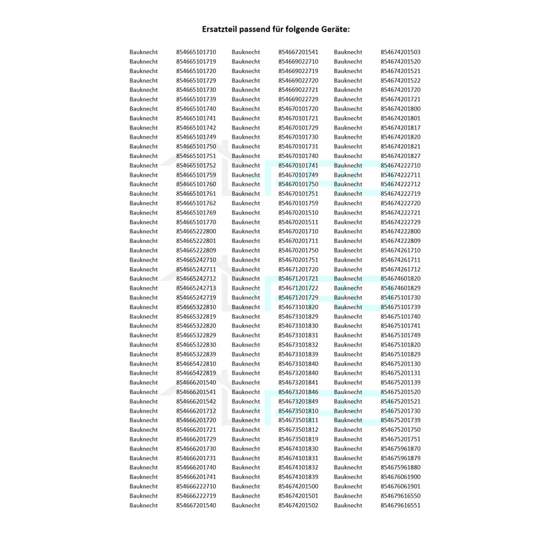 DL-pro RFFV38485 Bottom Gasket 550mm Compatible with Whirlpool Bauknecht 481246668912