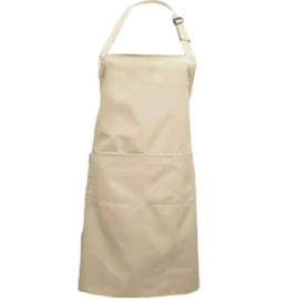 Selfway Unisex Aprons For Women And Men With Pocket Chef Apron For Cooking Kitchen -Plain Beige