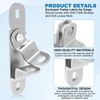 DAOSEC Heavy-Duty Cargo Trailer Door Latch Hasps (All 304 Stainless