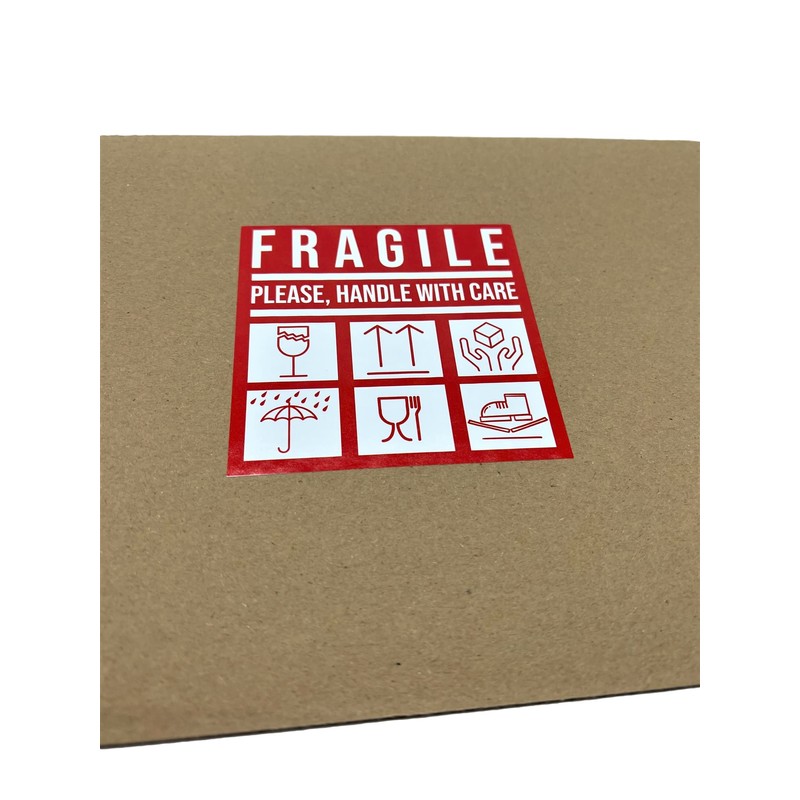 Pack of 50 Fragile Stickers Please Handle With Care Caution
