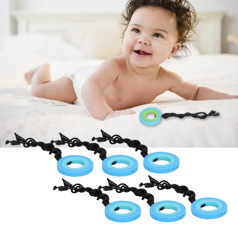 10PCS Chew Sensory Necklace Safe Soft Silicone Teeth Grinding Kids
