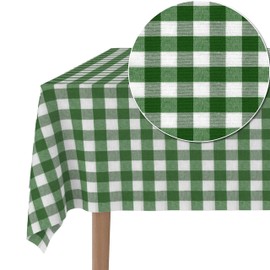 Martina Home TEFLONATED TABLECLOTH MADE Vichy Green Bottle 200X140 CM