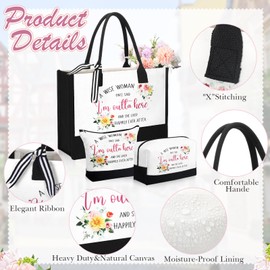 Yetene 7 Pcs Retirement Gifts for Women 2025 Happy Retired Gifts for Retirees Coworker Including Cups, Canvas Tote Bag, Socks, Mirror, Makeup Bag and Keychain in Gift Boxes for Retired(White)