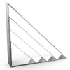 45/90 Degree Triangle Cookie Cutter Set - 5 inch, 4