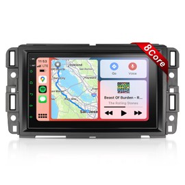 Car Stereo for Chevy Silverado GMC Sierra 2007-2013, 7 inch Android 13 Touchscreen with Wireless Carplay Android Auto, 2G+32G/WiFi/FM/DSP/SWC, Bluetooth, GPS Navigation