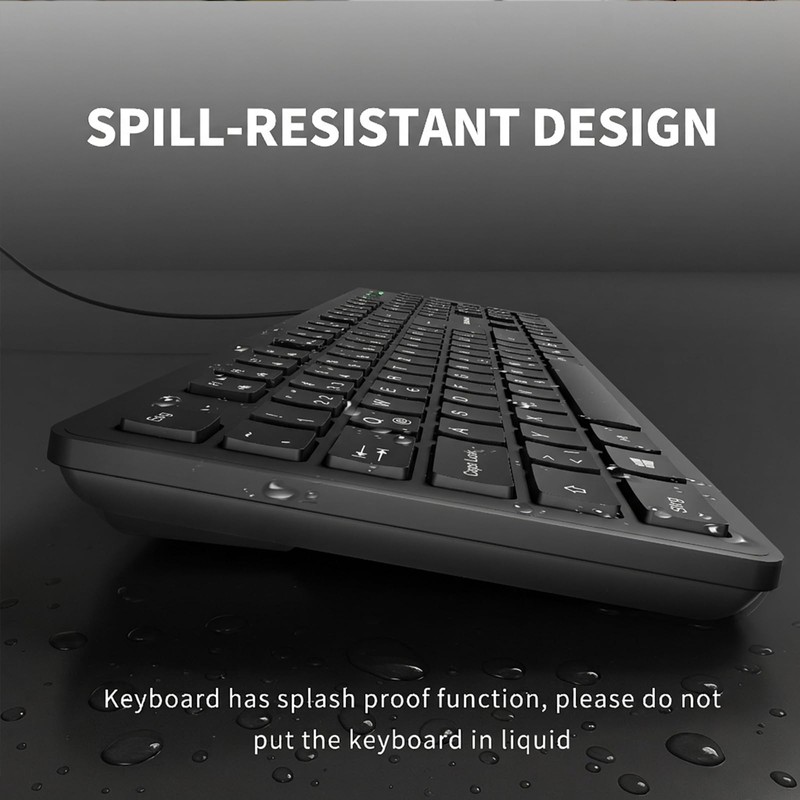 German Keyboard QWERTZ Layout Wired USB,(Not Fading Character) Laptop/PC