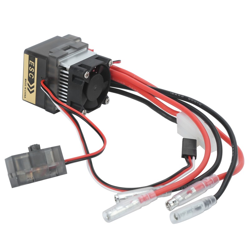RC 360A Waterproof Brushed ESC with Heat Sink and Cooling