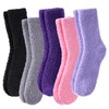 POEATEZO Womens Fuzzy Socks Warm Fluffy Socks Cozy Slipper Socks