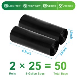 Portable Toilet Bags for Camping Potty - 50 PCS Camping Toilet Bags, Biodegradable Porta Potty Liners for Portable Toilet, Thickened Camp Toilet Waste Bags for 5 Gallon Bucket Toilet