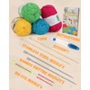Aeelike 4 Pattern Knitting Set for Beginners, Knitting Rags Set