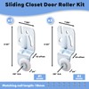 Closet Sliding Door Hardware Wardrobe Roller Kit for Top Hung