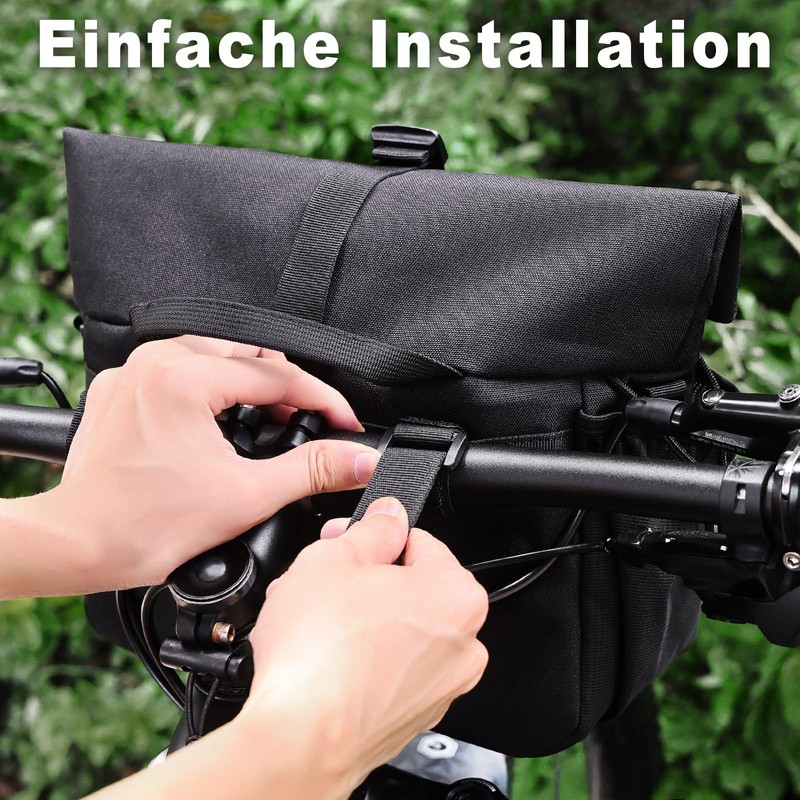 GXCROR Bicycle Handlebar Bag, 9 L, Bicycle Bag, Handlebar Bag,