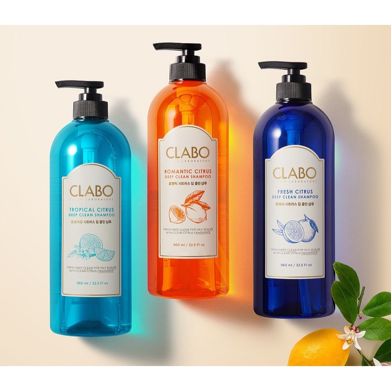 CLABO 딥클린 샴푸 트로피칼 시트러스, 960ml, 2개 CLABO Deep Clean