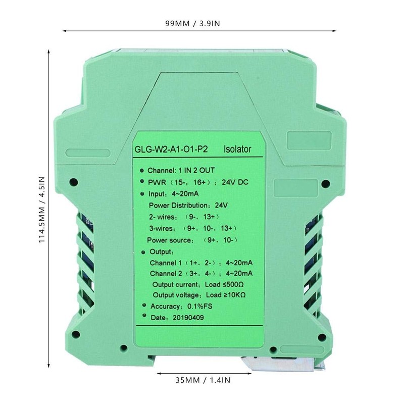 DC Acondicionador de señal, DC 24V DC Transmisor aislador de