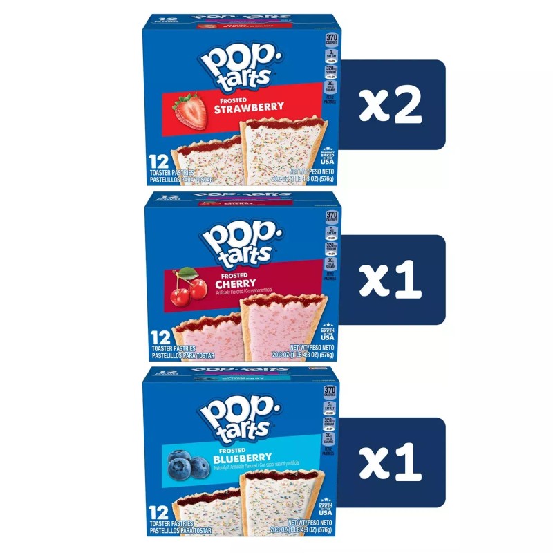 Pop-Tarts Frosted Variety Pack, 48 ct.