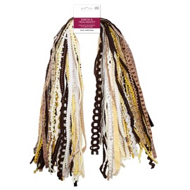 Assorted Ribbon - Ribbons for Crafts Wrapping Ribbon Fabric Ribbon Hair Ribbons for Girls Craft Ribbon Decorative Ribbon Fabric Trim Bow Making Supplies Bow Ribbon Trim Approx 30 Yards - Natural