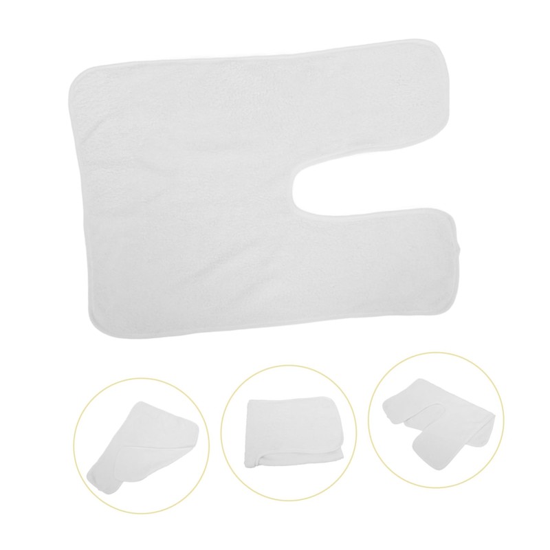 Healeved 4pcs Shaped Facial Towels Coral Fleece for Skincare Cleansing