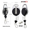 SAMSFX Tape Measure Retractor Fly Fishing Zinger Retractors Carabiner Style