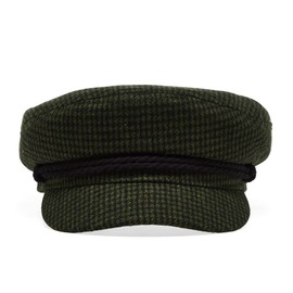 Brixton Fiddler Twotone Pepita Elbsegler Elbsegler Hat Peaked Cap Baker Boy Hat (62 cm - Green), Green