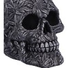 Nemesis Now High Life Skull Ornament, Resin, Silver, 15.5cm