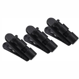 3 Pcs Audio Fan Earphone Clip Cable Clip Cord Closure Cable Organizer Headphone Earphone Securing 360 Degree Rotation Anti-Snag Black