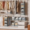 Homsorout Hanging Closet Organizer 4 Tier - Clothes Hanging Shelves,