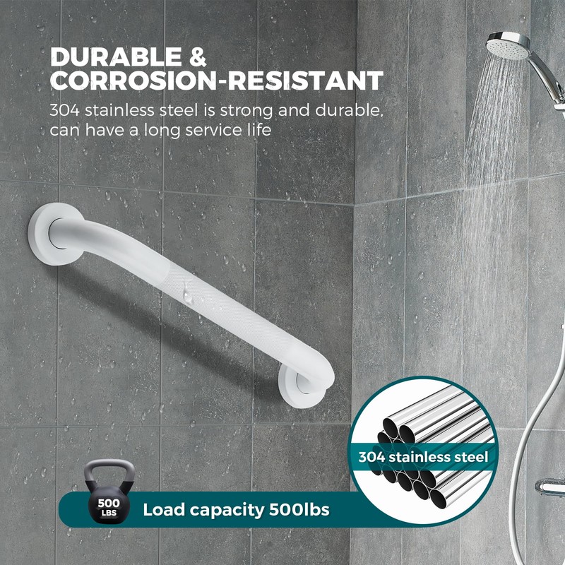 2 Pack Grab Bars for Shower Handle, 32 Inch Anti