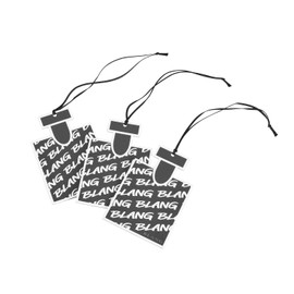 Carmate Car and Room Hanging Air Freshener 3-Pack [White Musk] Blang Hanging Monogram High-Concentration Fragrance Use Entrance Toilet Closet [All-Purpose Fragrance Loved by Everyone] H1301