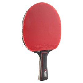 JOOLA Match Pro ITTF Approved Allround Competition Table Tennis Bat 4 Stars Black/Red 1.8 mm Sponge Thickness