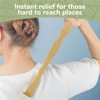 BambooMN 17 Inch Bamboo Wooden Back Scratcher Smooth Massage Roller
