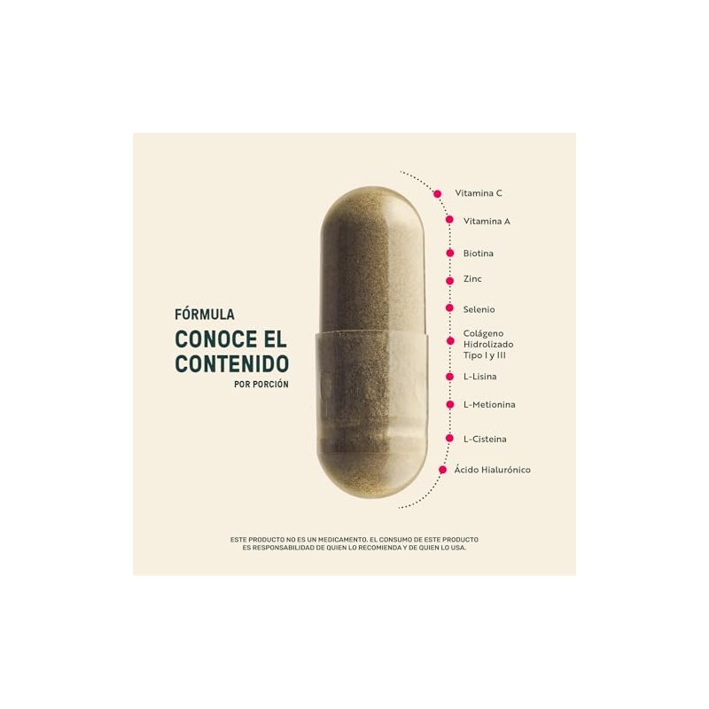 Life 360 Woman Foli 220 Cápsulas Base Colágeno Hidrolizado Aminoácidos