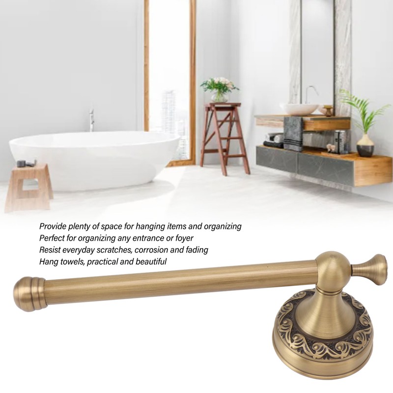 Brass Toilet Paper Holder Antique Vintage Wall Mount Tissue Roll