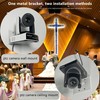 PTZ Camera Wall Mount Bracket, Universal Solid Metal Mount for