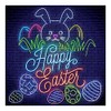 Neon Light Easter Backdrop Banner - Party Decor - 1