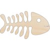 Fish Skeleton - Laser Cut Out Unfinished Wood Craft Shape