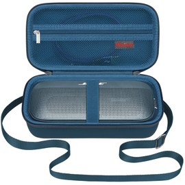 Elonbo Carrying Case for Bose SoundLink Flex/New SoundLink Flex (2nd Gen) Bluetooth Portable Speaker, Outdoor Travel Wireless Waterproof Speaker Bag Storage Holder, Stone Blue with Shoulder Strap