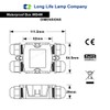 Waterproof IP68 Electrical 4 Way Junction Box Cable Wire Connection