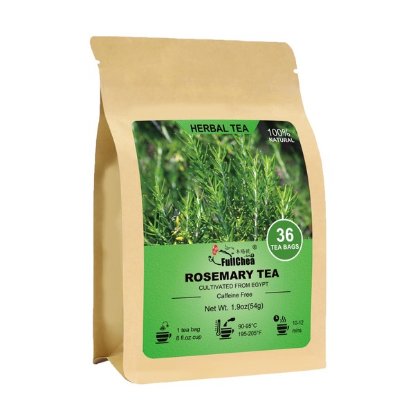 FullChea- Rosemary Tea Bags, 36 Teabags, 1.5g/bag - Premium Dried