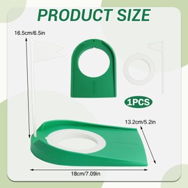 Golf Putting Cup with Flag - Indoor Putting Green Adults Putter Practice, Plastic Golf Simulator Training Aids for Men Women Indoor Outdoor Home Office Yard Lawn Garage Backyard