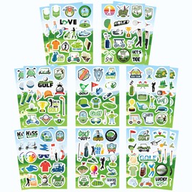 256PCS Golf Stickers, Sport Golf Decals Stickers, Golfing Stickers, Funny Golf Gifts for Kids Men Women, Golf Party Favors Decorations