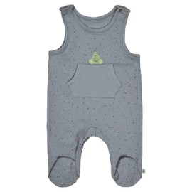 Sterntaler Rexi Romper Set - Baby Romper with Dino Rexi Appliqué - Long Sleeve Jersey Bodysuit - Skin-friendly Boys Two Piece with Press Studs, Baby Clothing from Birth, grey, 50