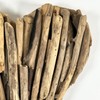 Driftwood Wall Heart Sculpture 30cm x 25cm Hanging Natural Rustic