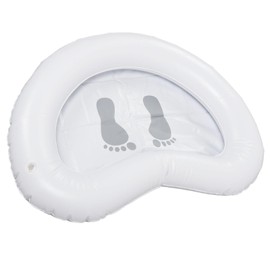 Inflatable Pool Foot Bath Foldable Basin for Pool Entry, Soaking & Washing Feet, Multifunctional & Portable, Large Capacity, Easy Inflation & Deflation, PVC Material,