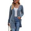 Famulily Women's Long Sleeve Open Front Cardigans, Button Down V