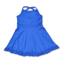 Kids Girl Activewear Athletic Skirt and Skort Set Royal Blue
