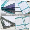 KICHOUSE Weekly Household Calendar Food Notebook 2pcs Tearable Diet Planner