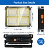 Rechargeable Work Light 100W, LED Work Light Rechargeable 12000mAh with